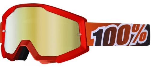 GAFAS 100% STRATA MOD. FIRE RED ESPEJO